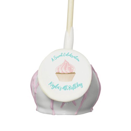 Sweet Celebration Cupcake Invitations Cake Pops