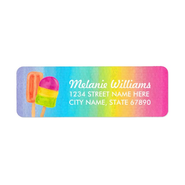 Sweet Celebration Return Address Label (Front)