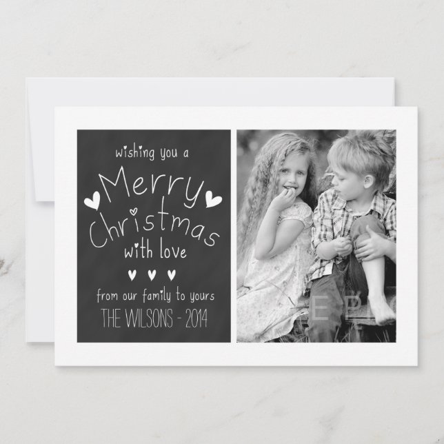SWEET CHALKBOARD | HOLIDAY PHOTO GREETING CARD (Front)