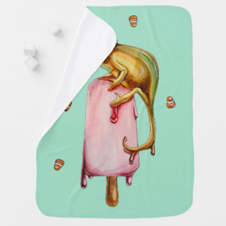 sweet chameleon stroller blanket