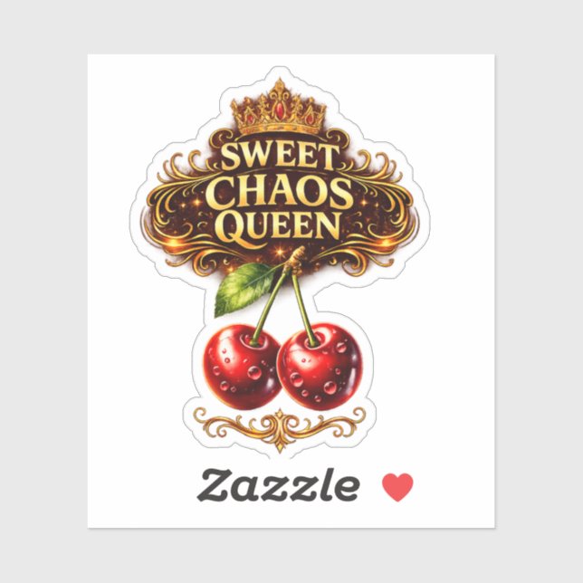 Sweet Chaos Queen Cherry Sticker (Sheet)