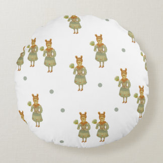 Sweet Character Round Pillow