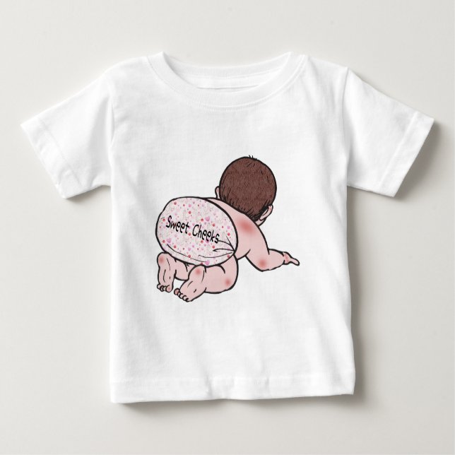 Sweet Cheeks Baby Baby T-Shirt (Front)
