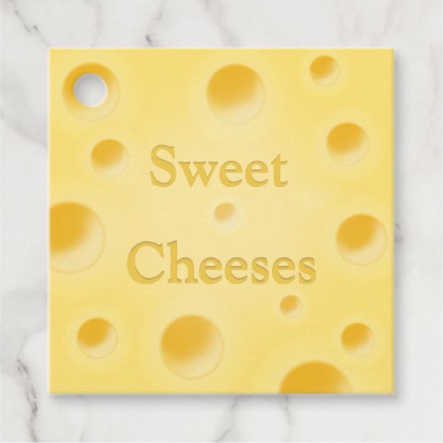 Sweet Cheeses Cheeky Cheese Slice Personalized Favor Tags