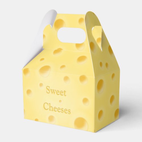 Sweet Cheeses Swiss Cheese Customizable Cute Favor Boxes