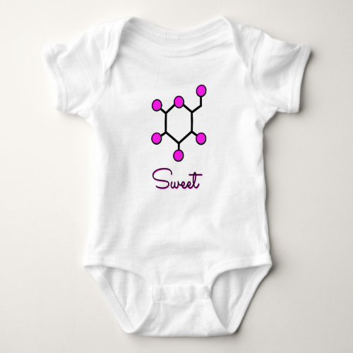 Sweet Chemical Formula for Glucose Baby Bodysuit