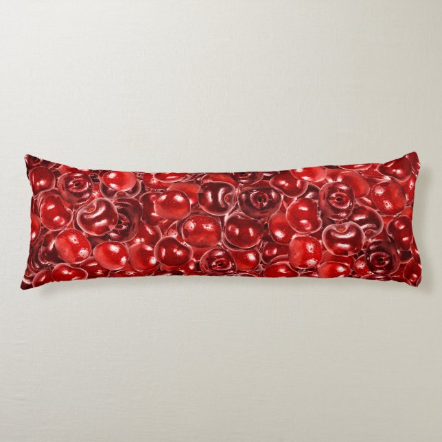 Sweet Cherries Body Pillow (Front)