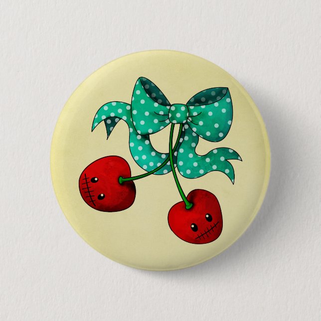 Sweet Cherries Button (Front)