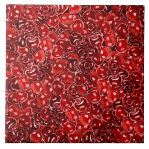Sweet Cherries Ceramic Tile