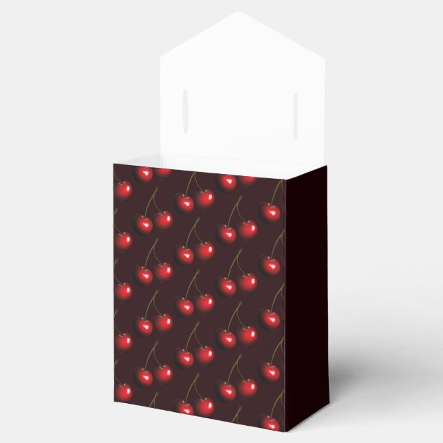 Sweet Cherries Favor Box (Opened)