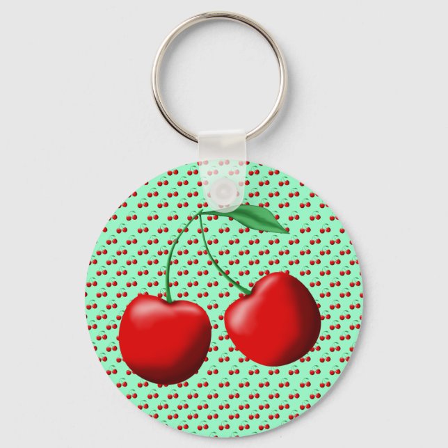 Sweet Cherries Keychain (Front)