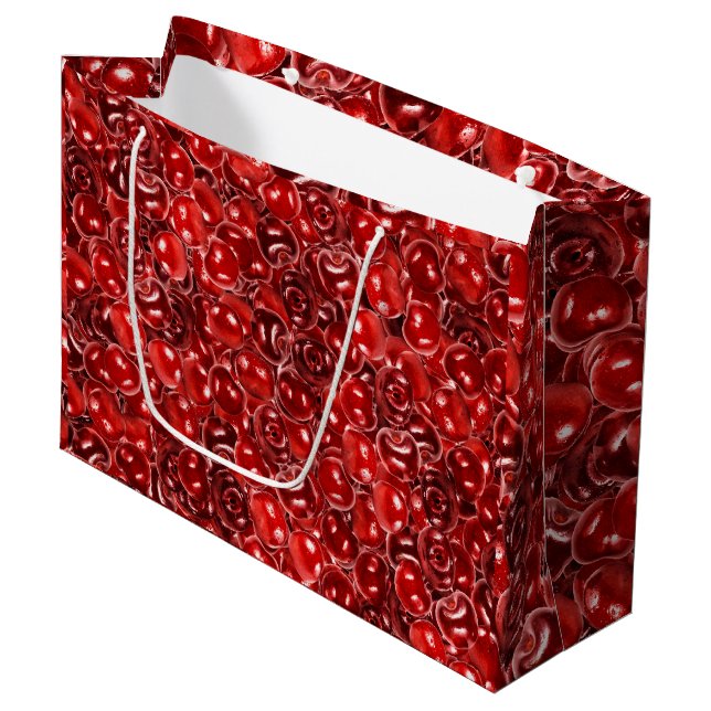 Sweet Cherries Large Gift Bag (Front Angled)