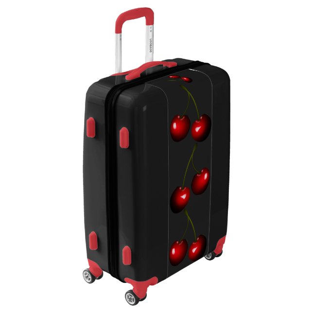 Sweet Cherries Luggage - Choose Colors (Rotated Left)