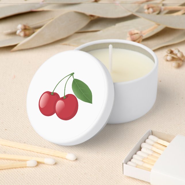 Sweet Cherries Mini Candle Favors (Insitu)