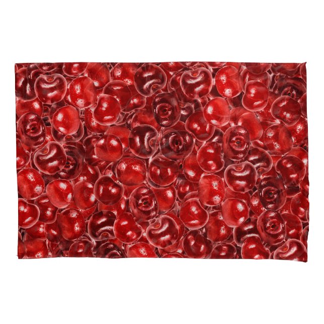 Sweet Cherries Pillow Case (Front-Left)