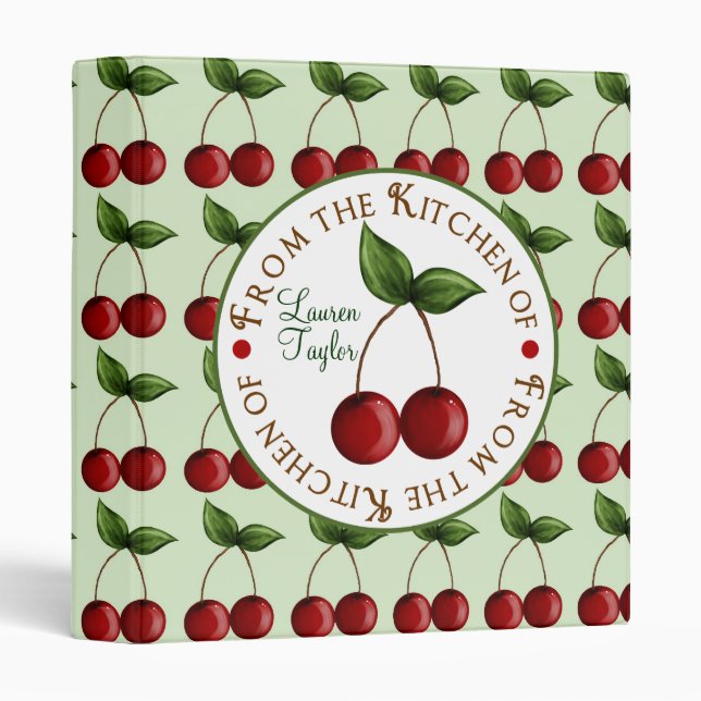 Sweet Cherries Recipe Binder (Front/Spine)