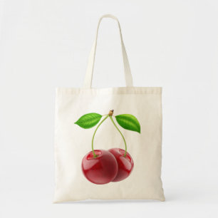 Sweet cherries tote bag