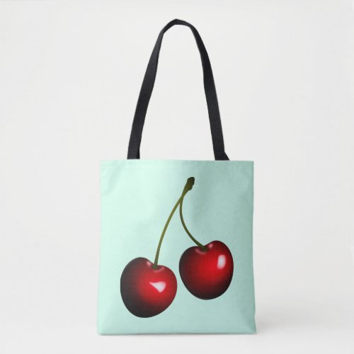 Sweet Cherries Tote Bag _ Choose Color