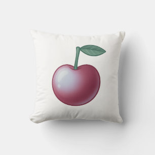 🍒 Sweet Cherry Classic – Timeless Elegance Throw Pillow