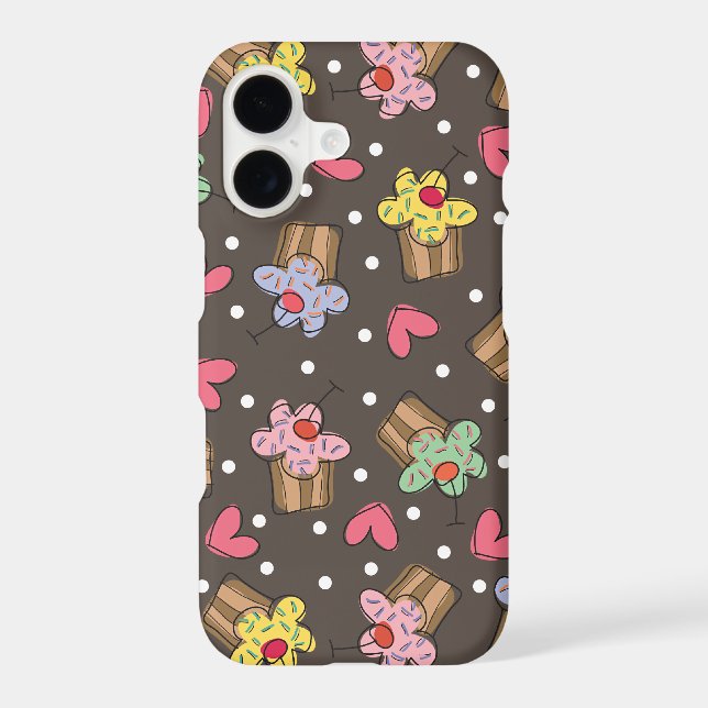 Sweet Cherry Cupcakes Confectionery Bakery Cute Case-Mate iPhone Case (Back)