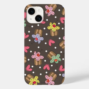 Sweet Cherry Cupcakes Confectionery Bakery Cute Case-mate Iphone 14 Case by fatfatin_design at Zazzle