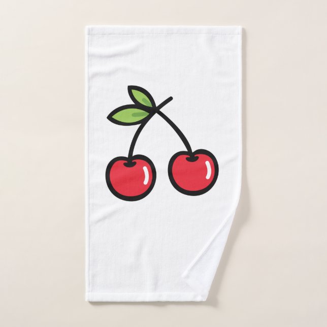 Sweet Cherry Hand Towel (Hand Towel)