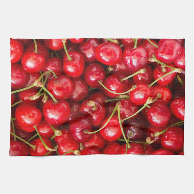 Sweet cherry kitchen towel (Horizontal)