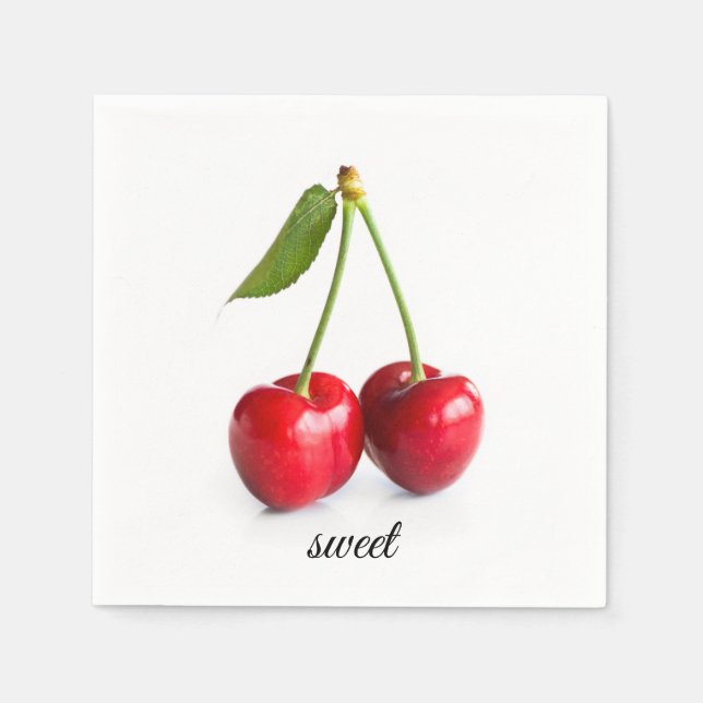 Sweet cherry napkins (Front)
