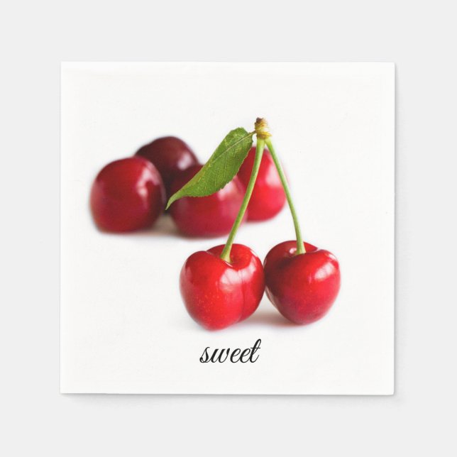 Sweet cherry napkins (Front)