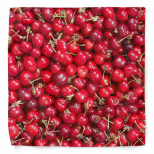 Sweet cherry pattern bandana