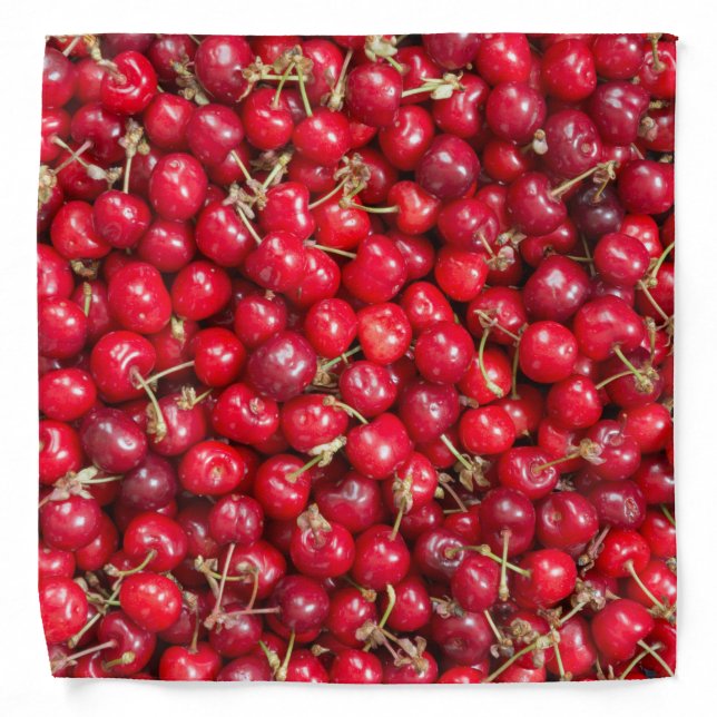Sweet cherry pattern bandana (Front)