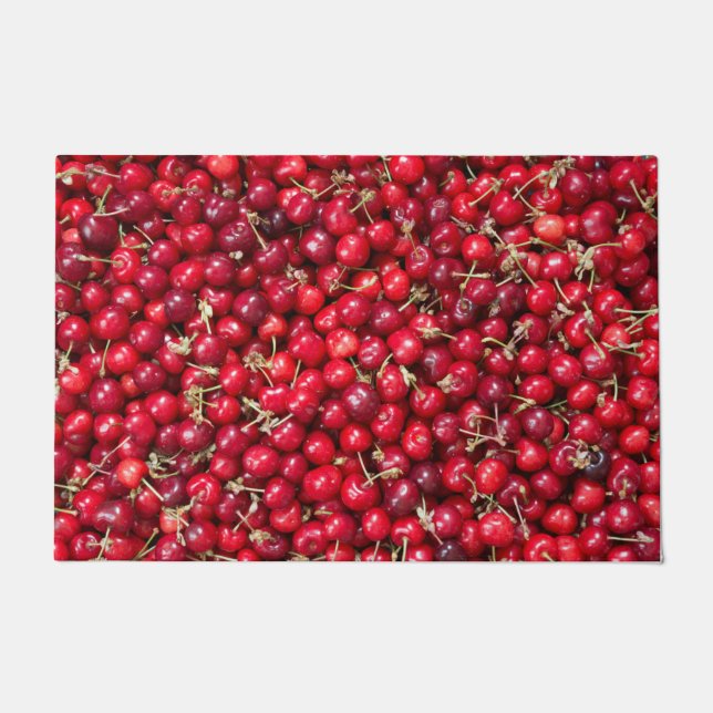 Sweet cherry pattern doormat (Front)