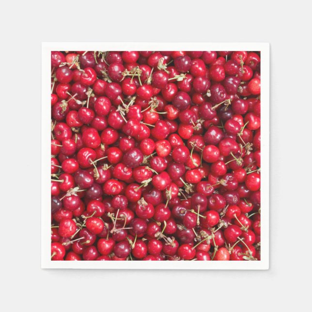 Sweet cherry pattern napkins (Front)