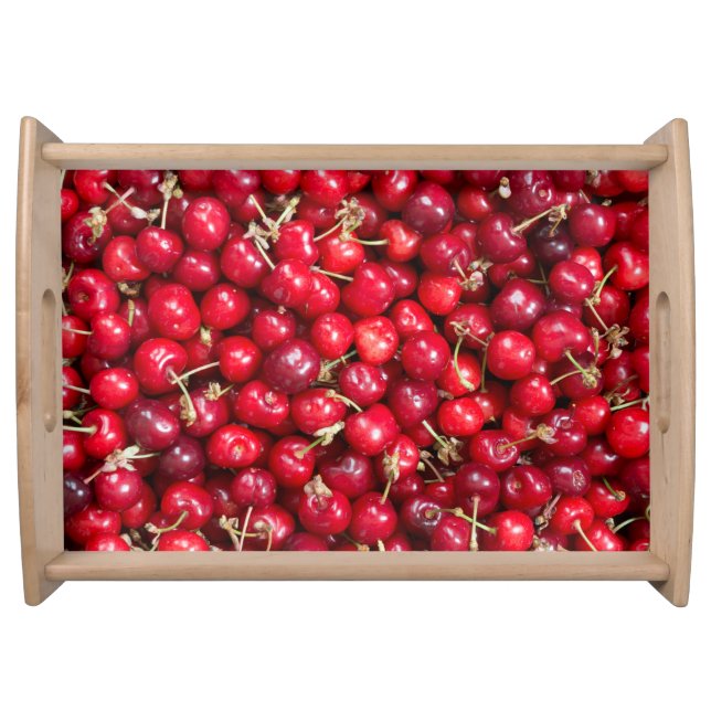 Sweet cherry pattern serving tray (Front)