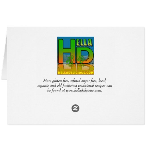 Sweet Cherry Pie Recipe Card (Back Horizontal)