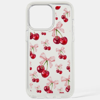 Sweet Cherry Ribbon Clear Case | Coquette Aestheti