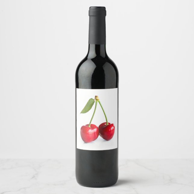 Sweet cherry wine label (Front)