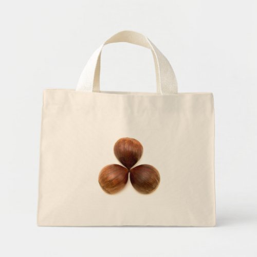 Sweet chestnuts fruits mini tote bag