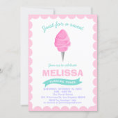 Sweet Chic Birthday Candy Baby shoppe Candyland Invitation (Front)