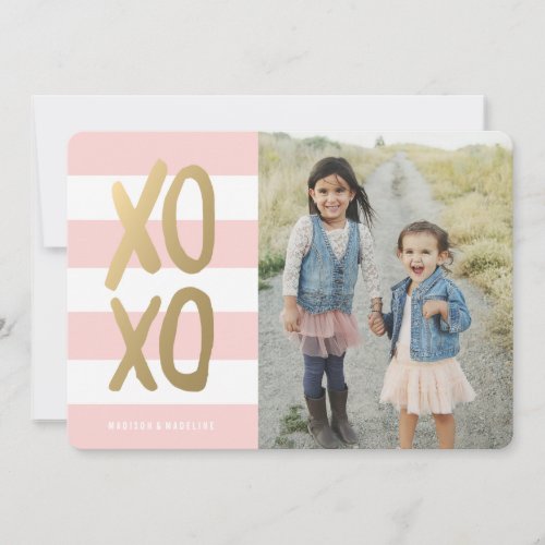 Sweet  Chic  Valentines Day Photo Card