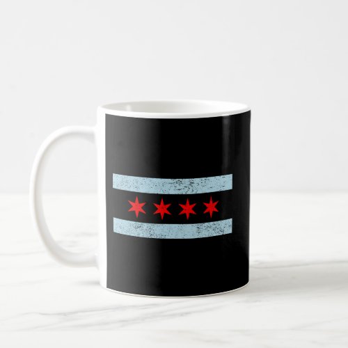 Sweet Chicago Flag Red Six Pointed Stars Coffee Mug