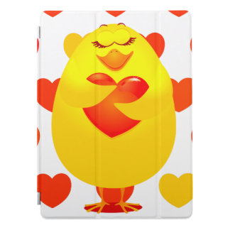 Sweet chick in love iPad pro cover