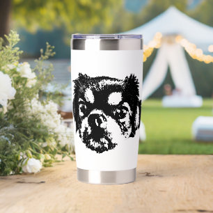 Sweet Chihuahua Dog Mug – Ink Style Art Insulated Tumbler