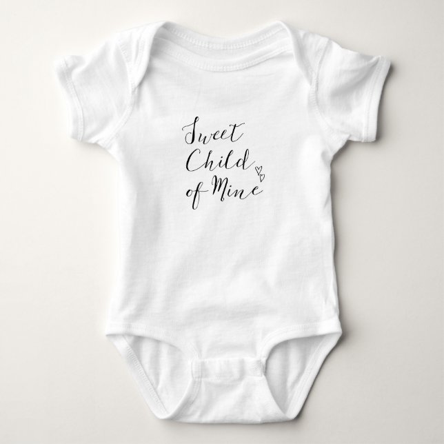 sweet child of mine baby bodysuit newborn (Front)