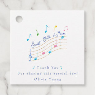 Sweet Child of Mine Musical Gift Favor Tags