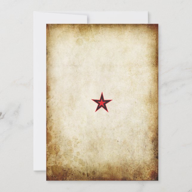 Sweet Child Rose Urban Tattoo Theme Invitation (Front)