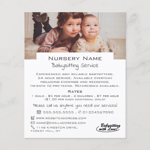 Sweet Children Babysitter Daycare Nursery Advert Flyer