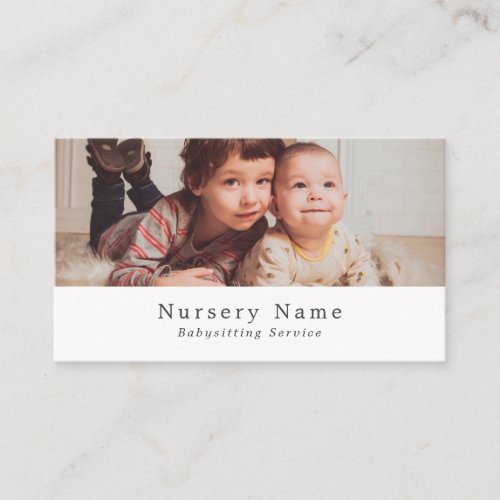 Sweet Children Babysitter Daycare Nursery Business Card