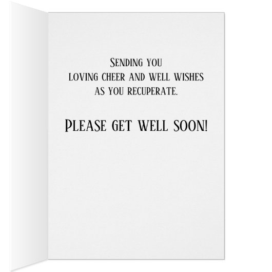 Sweet Children's Book Illustration Get Well Soon (Inside (Right))
