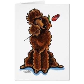 Sweet Chocolate Poodle Valentines